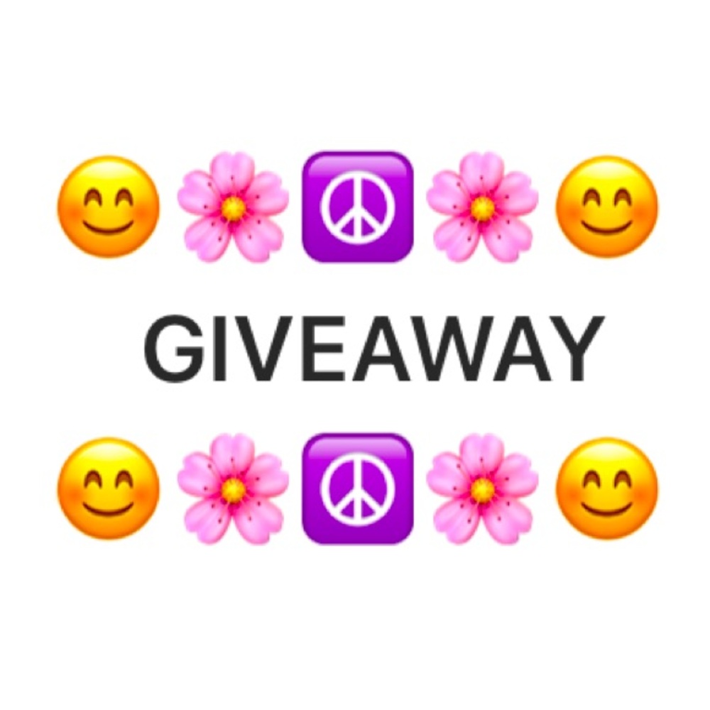 😊🌸☮️🌸😊
   GIVEAWAY
😊🌸☮️🌸😊